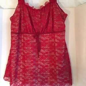 Women’s Venezia 18/20 Red Lace Tank
